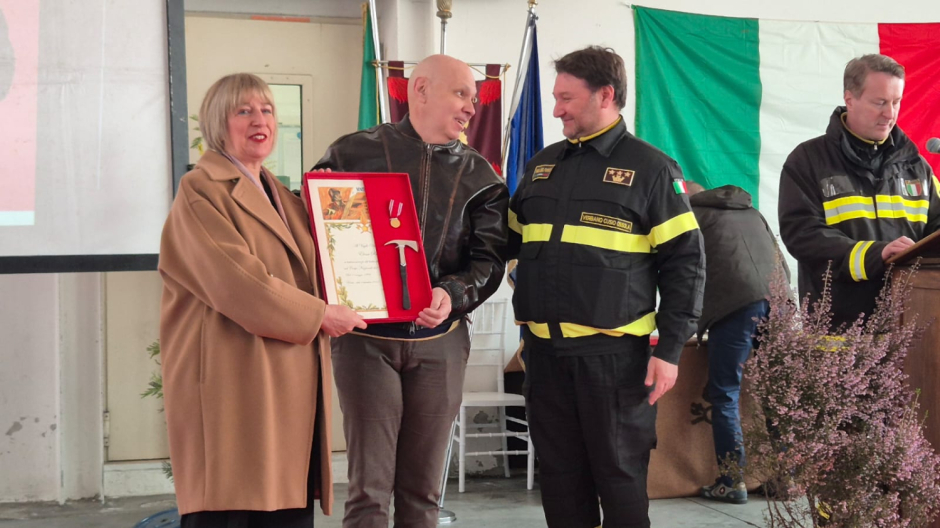 La prima festa (con benemerenze) dei vigili del fuoco