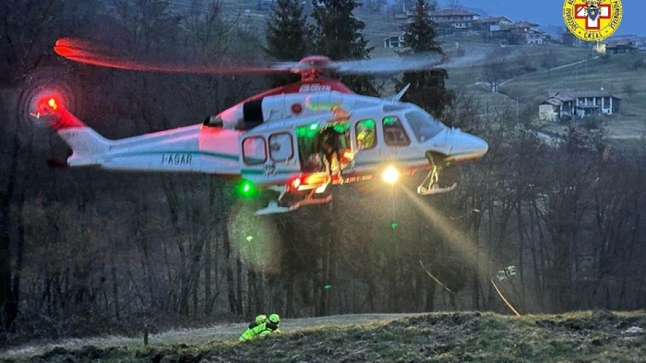 Sciatore svedese ringrazia l'ospedale di Borgosesia