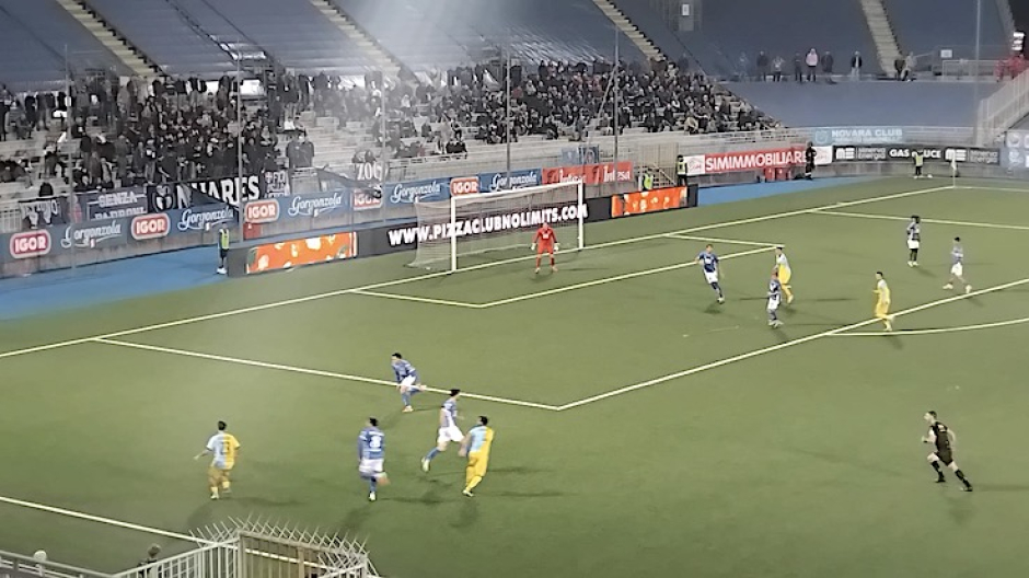 Novara Fc, battuto l'Arzignano: gli azzurri centrano la prima vittoria stagionale